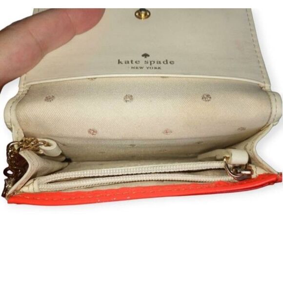 Kate Spade Vibrant Orange Glossy Wallet EUC. - Picture 8 of 8
